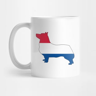 Swedish Vallhund Netherlands Flag Filled Mug